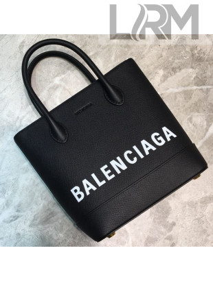 Balenciaga Ville Open Top Handle Bag Black/White 2019