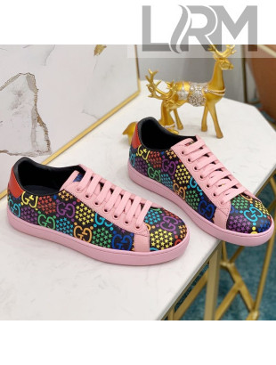 Gucci GG Star Psychedelic Ace Sneakers ‎610086 Pink 2020 (For Women and Men)