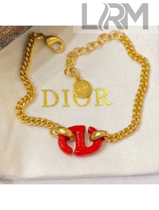 Dior CD Bracelet Red 2021