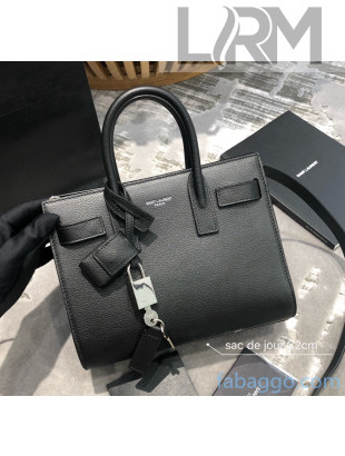 Saint Laurent Classic Nano Sac De Jour in Black Goatskin 2021