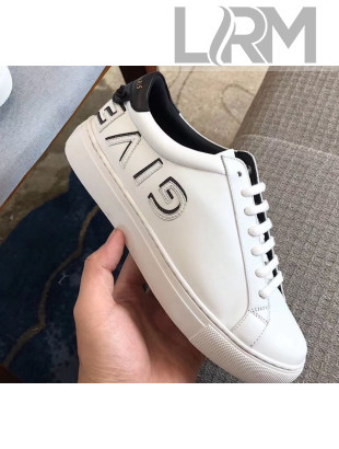 Givenchy Urban Street Smooth Calfskin Logo Sneaker White/Black 2018