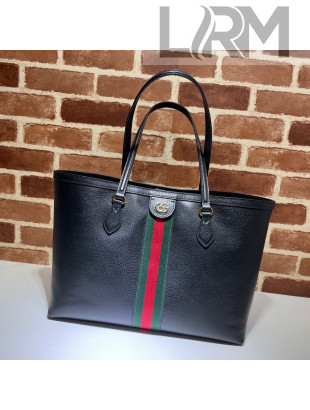 Gucci Ophidia Leather Medium Tote Bag 631685 Black 2021