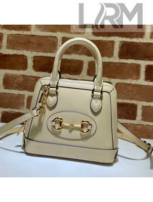 Gucci Horsebit 1955 Leather Mini Top Handle Bag 640716 Beige 2021