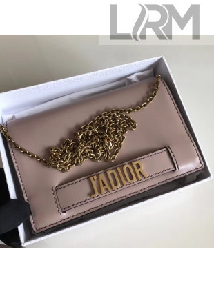 Dior J'ADIOR Wallet On Chain Pouch in Calfskin Bean Pink 2018