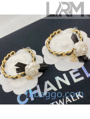 Chanel Bow and Camellia Hoop Earrings AB4592 2020