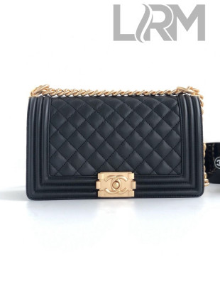 Chanel Quilted Calfskin Medium Flap Bag A67086 Black 2019