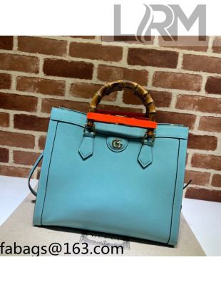 Gucci Diana Medium Tote Bag 655658 Light Blue 2021