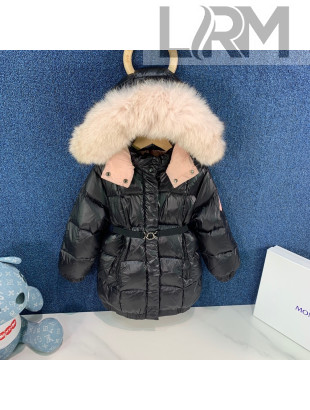 Moncler Down Jacket for Kids MDJ121410 Black 2021