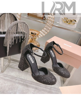 Miu Miu Sequins Pumps 8.5cm Black 2022 