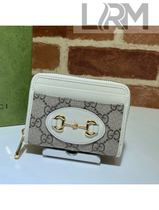 Gucci Horsebit 1955 Card Case Wallet 658549 White 2021