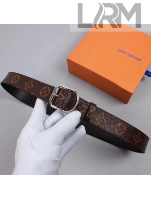 Louis Vuitton Monogram Canvas Belt 30mm with D Buckle 2019