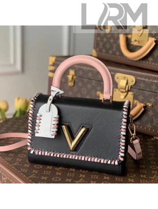 Louis Vuitton Twist MM Braided Bag in Epi Leather M57318 Black 2021