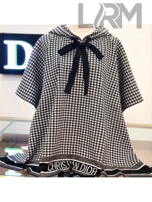 Dior Houndstooth Cape/Shawl Black 2021 110242