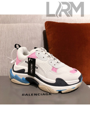 Balenciaga Triple S Sneakers White/Pink 2021 04 (For Women and Men)