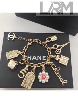 Chanel Logo Charm Bracelet AB5839 2021