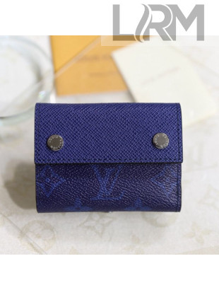 Louis Vuitton Discovery Compact Wallet M67620 Navy Blue 