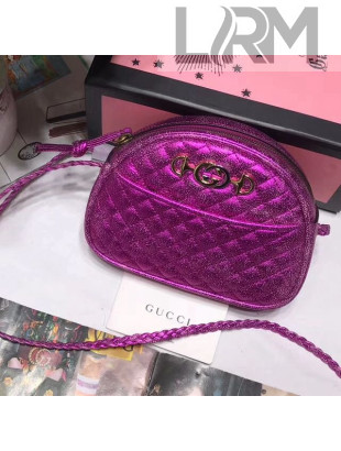 Gucci Matelassé Laminated Leather Mini Bag 534951 Fashion 2018