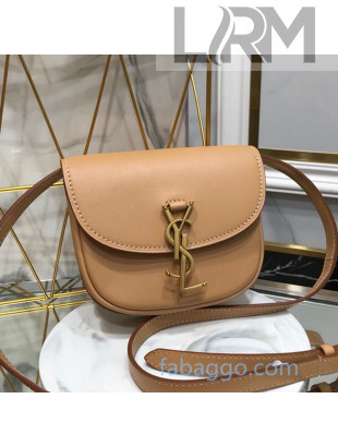 Saint Laurent Kaia Mini Satchel in Smooth Vintage Leather 623097 Brown 2020