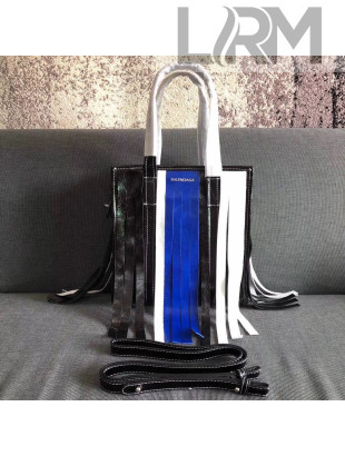 Balen...ga Bazar Small Shopping Bag Fringes Black/White/Blue 2018