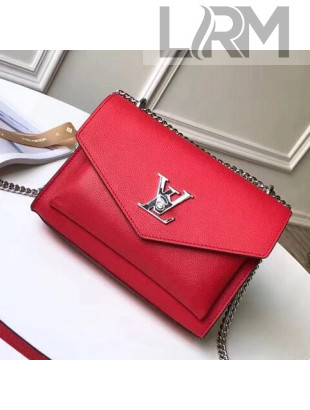 Louis Vuitton Soft Calfskin Mylockme BB Bag M51419 Red 2018