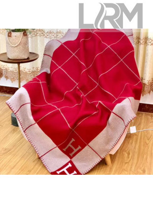 Herems Wool & Cashmere Avalon III Throw Blanket Red 2020