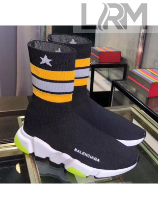 Balenciaga Stretch Knit Speed Trainers Boot Sneakers Black 2019