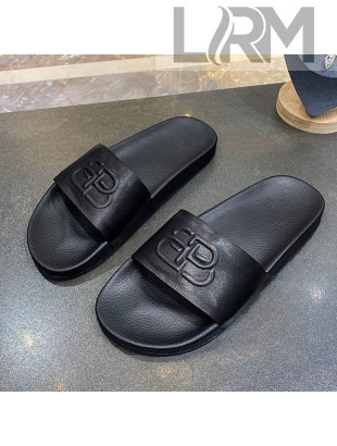 Balenciaga BB Slide Sandals All Black 2020 (For Women and Men)