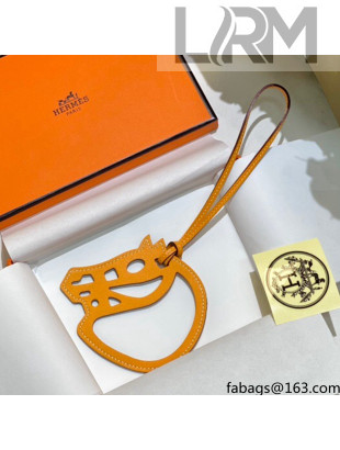 Hermes Paddock Cheval Charm Orange 2021