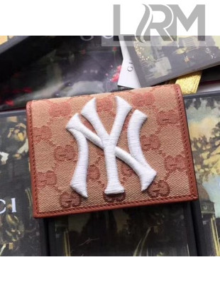 Gucci GG Card Case with NY Yankees 2019