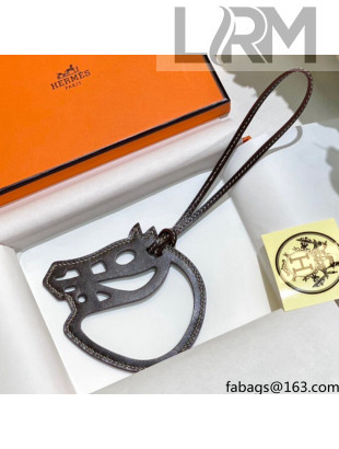 Hermes Paddock Cheval Charm Dark Brown 2021