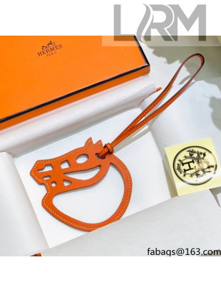 Hermes Paddock Cheval Charm Orange 02 2021