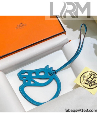 Hermes Paddock Cheval Charm Blue 2021