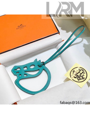 Hermes Paddock Cheval Charm Cyan 2021