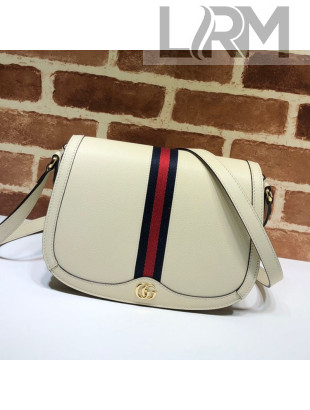 Gucci Ophidia Leather Small Shoulder Bag ‎601044 White 2019