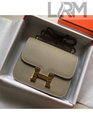 Hermes Constance Bag 18/23cm in Eosom Leather Dove Grey/Gold 2021