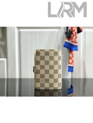 Louis Vuitton Damier Azur Canvas Small Ring Agenda Book Cover R20706 08 2019