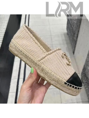 Chanel Knitted Wool Espadrilles G36368 Beige 2020