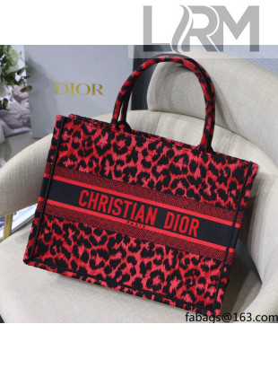 Dior Small Dior Book Tote in Raspberry Pop Mizza Embroidery 2021