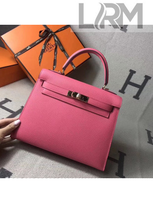 Hermes Kelly 28cm/32cm  Original Epsom Leather Bag Rouge