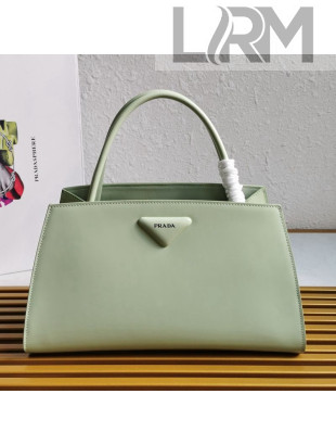 Prada Brushed Leather Handbag 1BA327 Green 2021