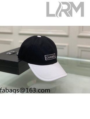 Chanel Canvas Baseball Hat White/Black 2021 20