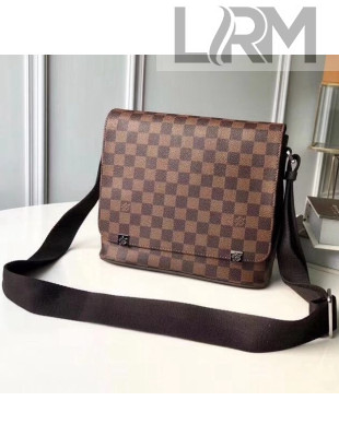 Louis Vuitton Damier Ebene Canvas District PM Messenger Bag N41031 2018