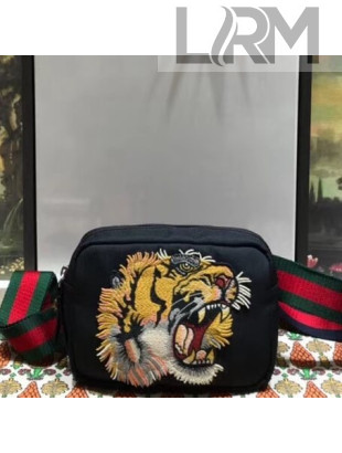 Gucci Mini Shoulder Bag With Panther Face Appliqué 523323 2018