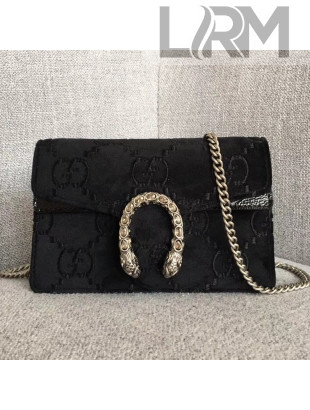 Gucci Dionysus GG Velvet Mini Bag 476432 Black 2018