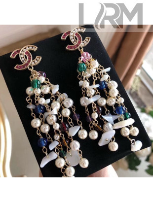 Chanel Baroque Pearls Tassel Earrings 2019