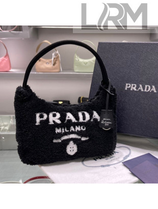 Prada Re-Edition 2000 Terry Hobo Mini bag 1BG130 1NE515 Black 2021