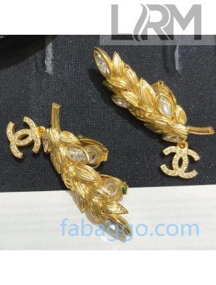 Chanel Wheat Clip-on Earrings AB4671 04 2020