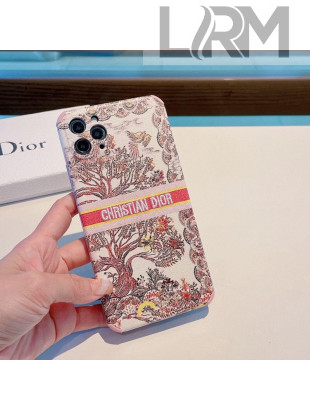 Dior Toile de Jouy iPhone Case Red 2021 04