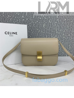 Celine Medium Classic Bag in Box Calfskin 8007 Beige 2020 (Top quality)