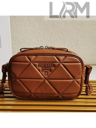 Prada Spectrum Quilted Shoulder Bag 1BH141 Brown 2021